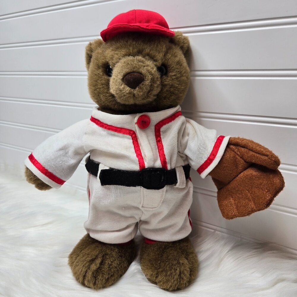 Ganz Willie Baseball Player With Mitt Plush Stuffed Animal Bear Vintage 1994 12"